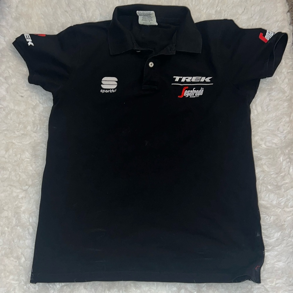Sportful Black Racing Polo, size small.